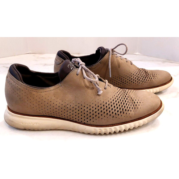 Cole Haan Zerogrand 2.0 GRAND Mens 12‎ M Lined Laser Wingtip Oxford Shoes C23814 - Picture 4 of 13